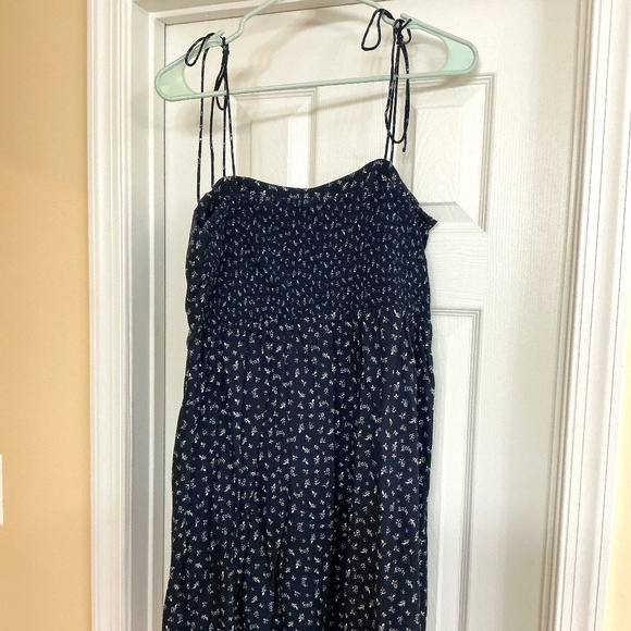 Old Navy Blue and White Sundress, Size Large - Picture 1 of 6